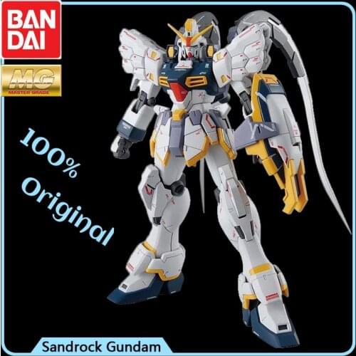 BANDAI MG 1/100 New Mobile Report Gundam Wing EW XXXG-01SR2 Gundam Sandrock Custom Effects Action Figure Model Modification
