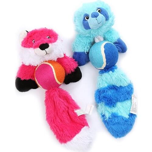 Pet toys vocal toys tennis stitching cute animal shape plush toys pet supplies,Q311