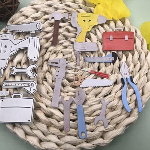 Panalisacraft Tools fathers day Metal Cutting Dies repair tools diecut scrapbooking Album Paper Card Craft Embossing