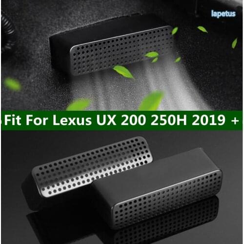 Lapetus Interior Accessory For Lexus UX 200 250H 2019 - 2021 Heat Floor AC Air Duct Vent Anti-blocking Plastic Protection Cover