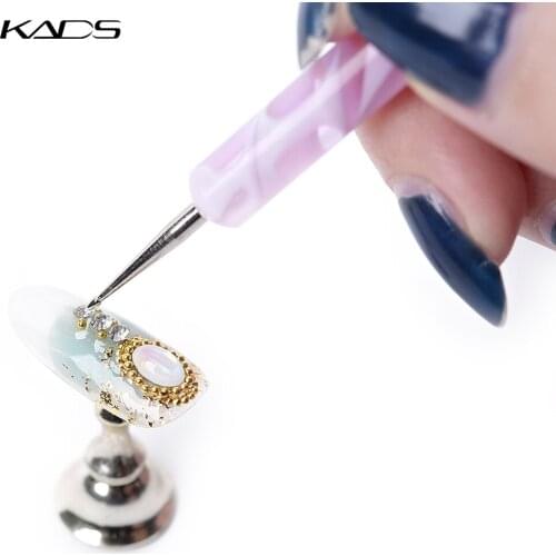 KADS 1pc Spiral Dotting Tool 2-way Nail Art Dotting Tool with Spiral Handle for Rhinestone for nail tool