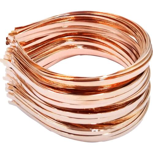 KC Gold Color 100pcs 3mm 4mm 5mm 6mm 7mm Metal Hairbands Findings for Jewelry Making HCF46