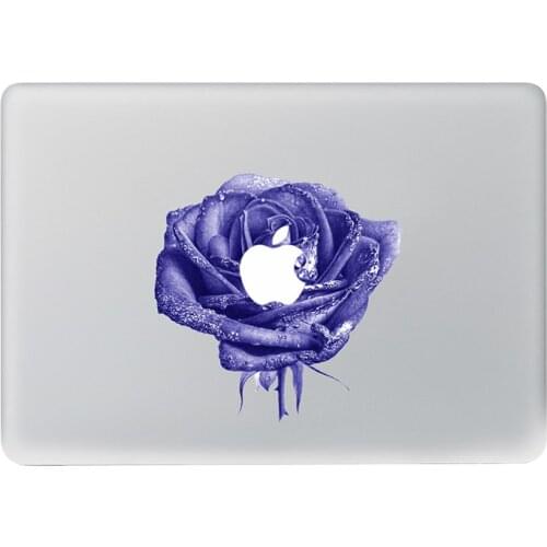Beautiful purple rose Vinyl Decal Notebook sticker on Laptop Sticker For DIY Macbook Pro Air 11 13 15 inch Laptop Skin