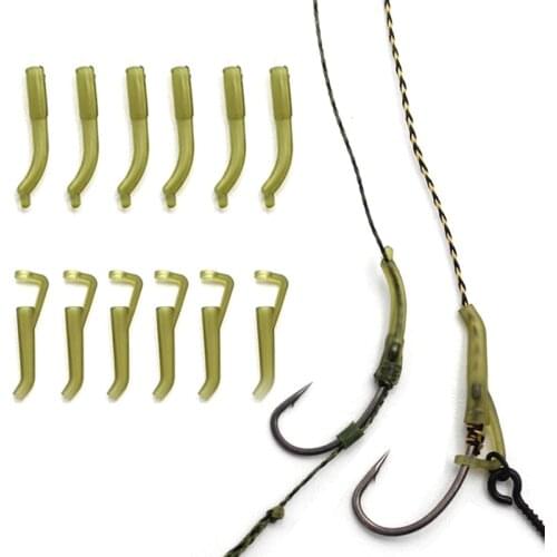 30pcs Anti Tangle Sleeves Connect with Fishing Hooks Carp Fishing Accessories Terminal Tackle Boxes Pesca Iscas Tools
