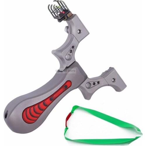 Outdoor hunting Tool Shooting Fast bow and Catapult TC21 Titanium alloy Wire Cutting Craft With Flat Rubber Band Set Slingshot