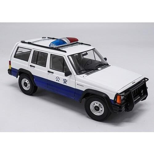 Original factory 1:18 beijing jeep 2500 Jeep Cherokee classic metal police car model for Birthday/christmas gifts, collection
