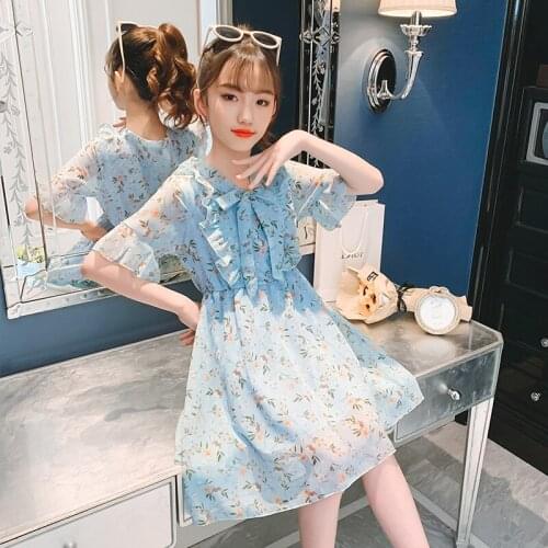 3-12 Years Girls Polka-Dot Dress 2021 Summer Sleeveless Bow Ball Gown Clothing Kids Baby Princess Dresses Children Clothes