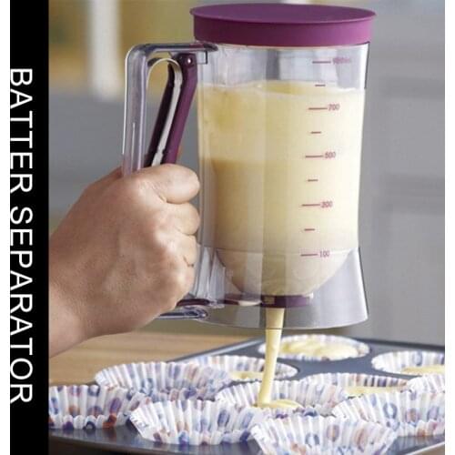 Cupcakes Pancakes Cookie Portable Measuring Cup Kitchen Gadgets Cream Separator Paste Funnel Batter Dispenser Baking Accessories