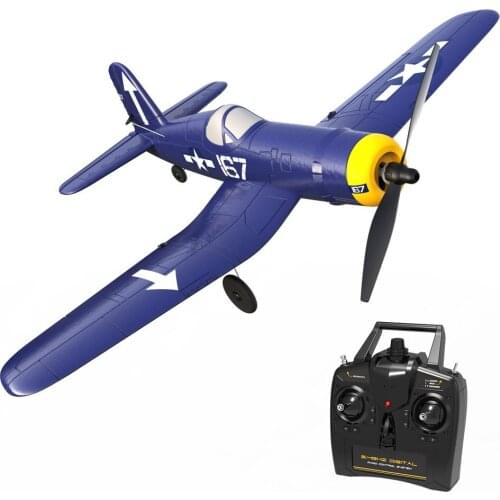 F4U Corsair 400mm Remote Control Aircraft Fixed Wing 4-CH Control With Aileron One-key Aerobatic Fully Assembly