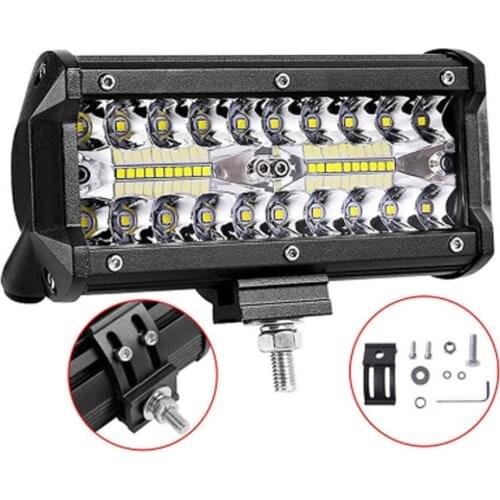 1 pc 12V 24V LED Bar Offroad Spot Flood Combo LED Light Bar/Work Light for Truck Car SUV 4WD 4x4 Boat ATV Barra LED Headlights