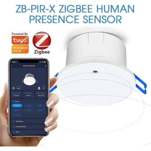 SAMTIAN Smart WiFi Human Body Sensor Home Alarm System Smart Switch Zigbee Use With Gateway Tuya Smart Life App