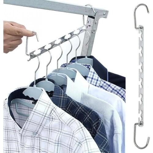 1Pcs Folding Shirts Coat Organizer Clothes Clothing Hangers Hanger for Holders Space Practical Save Racks Non-slip Clothes