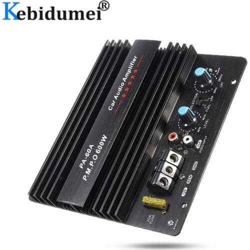 12V 600W PA-60A Speaker Subwoofer Bass Module High Power Car Audio Accessories Mono Channel Durable Lossless Amplifier Board New
