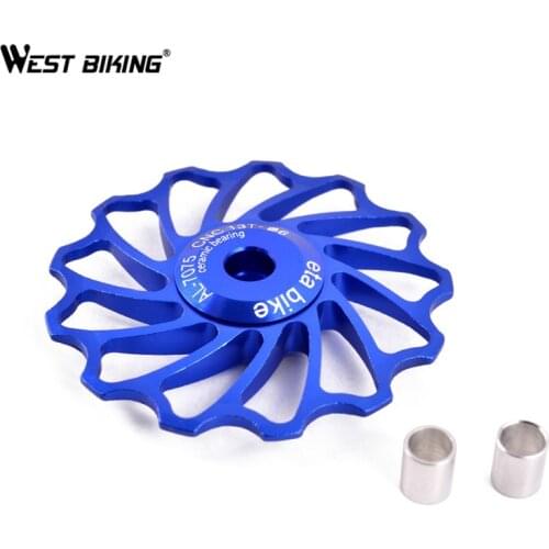WEST BIKING 13T Aluminum Alloy 7005 Bicycle MTB Bike Rear Derailleur Cycliung Road Bike Ceramic Bearings Wheel Parts Accessories