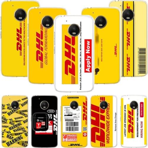 DHL Express Pattern Funny Phone Case For Motorola Moto G9 G8 G7 G6 G5 E6 E5 E4 Plus Play Power One Action Macro Coque Cover Capa