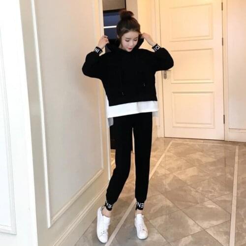 2 piece outfits for women sports suit female Korean fashion hoodies women sweater two-piece tracksuit women tracksuit women