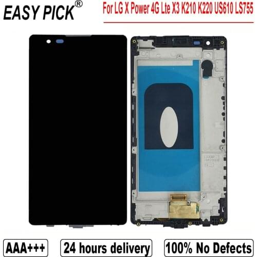 For LG X Power 4G Lte X3 K210 K220 K220AR/F US610 LS755 K450 K220DSF/DSZ F750K K212 LCD Display Touch Screen Digitizer Assembly