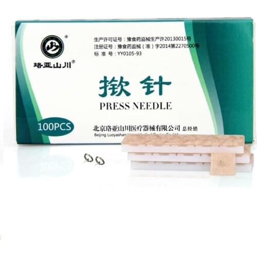 100Pcs/box Chinese Traditional Press Needles Ear Acupuncture Needle Disposable Chinese Acupuncture Therapy For Ears 0.22*1.5mm