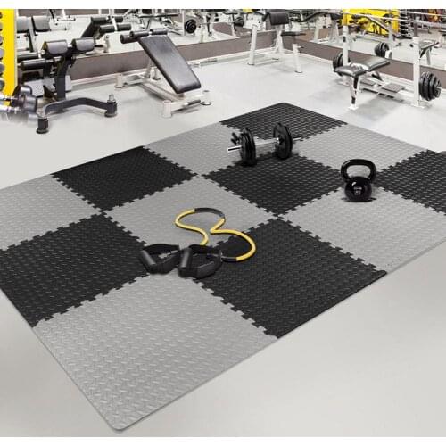 12pcs Yoga Mat 30*30*1.2cmEVA Foam Mat Splicing Fitness Equipment Shock Absorption Mat Home Yoga Exercise Cushion