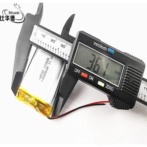 3.7V 3000mAh 133656 Lithium Polymer Li-Po li ion Rechargeable Battery cells For Mp3 MP4 MP5 GPS mobile bluetooth