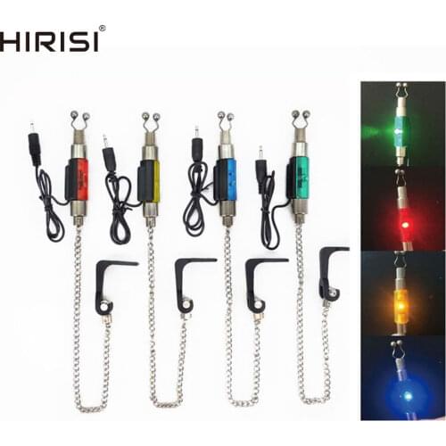 4 x Hirisi colorful Fishing swinger fishing alarm hanger swinger led Carp fishing accessories