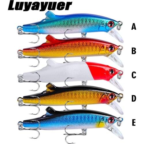 5Pcs Set Plastic Sea Fish Bait 90mm/26g Crankbait Artificial Hard Bait Fly Fishing Tackle Wobbler Pesca