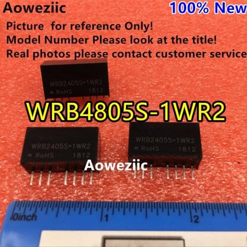 Aoweziic 2PCS/lot WRB4805S-1WR2 WRB4805S-1W New Original SIP7 Input: 36-75V Regulate OUT: 5V 0.2A DC-DC 1.5KV Voltage Isolate