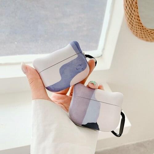 Abstract Artistic color matching case For AirPods pro charging box soft silicone Wireless bluetooth earphone protective Cover