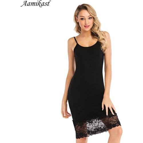 Women Strappy Sleepwear Lace Nightgown Sleep Dresses Trim Chemise Nightgown Slip Lingerie Dress Summmer Sexy Female Sleepshirt