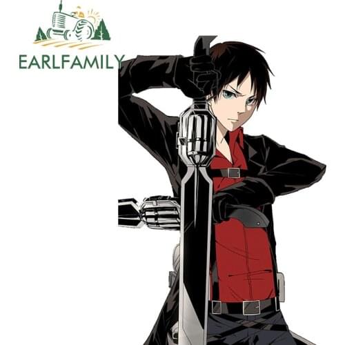EARLFAMILY 13cm x 9cm for Attack on Titan Anime Car Stickers and Decals Windshield Waterproof Windshield Car Accessories