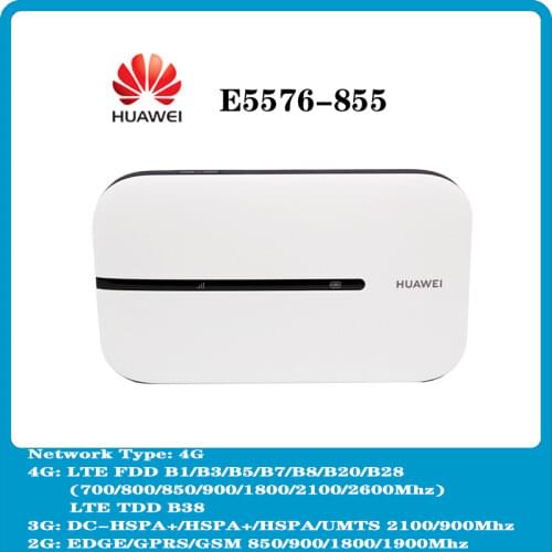 HUAWEI Unlocked LTE Cat4 150mbps WIFI E5576 E5576-855 4G Mobile Hotspot Pocket WiFi Router 3G 4G mobile wireless Mifi
