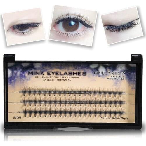 8-12mm False Eyelashes Eyes Makeup Tool Natural Thin Cluster Lashes Grafting Extension MA