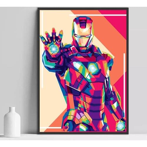 Canvas Painting Iron Man Marvel Superhero Home Decor Canvas Print Wall Art for Bedroom Poster Canvas Print Art Decor Wall Art