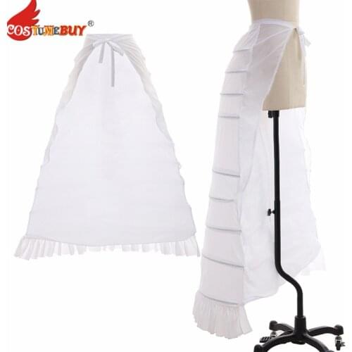 Costumebuy Medieval Victorian Rococo Gothic Gown Dress Long Petticoat Full Crinoline Wedding Party Underdress Jupon Underskirt