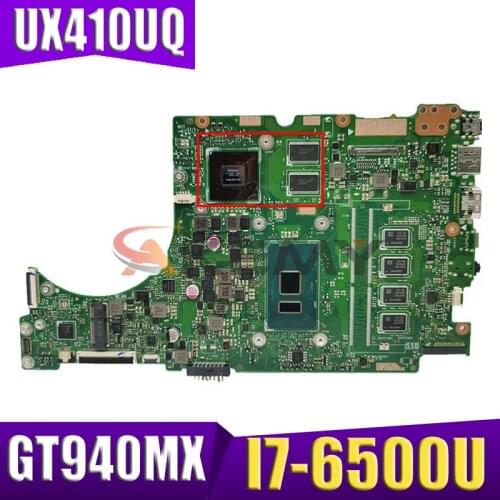 UX310UV Laptop Motherboard For ASUS UX410UQ (14 inch) UX410U UX310U Original Mainboard 8GB-RAM I7-6500U GT940MX-2GB