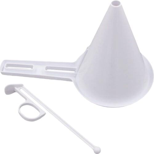 Cream Frosting Funnel Chocolate Pastry Liquid Separator Baking Tool Hand Held Measuring Cup Dessert Gadget Opp material