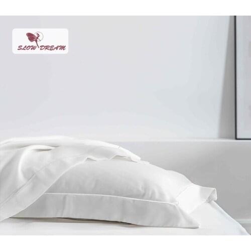 SlowDream 100% Pure Silk Natural Fabric Healthy Home Textiles Bedding Pillowcase Bedclothes Adult Child 48x74cm Pillow Cover
