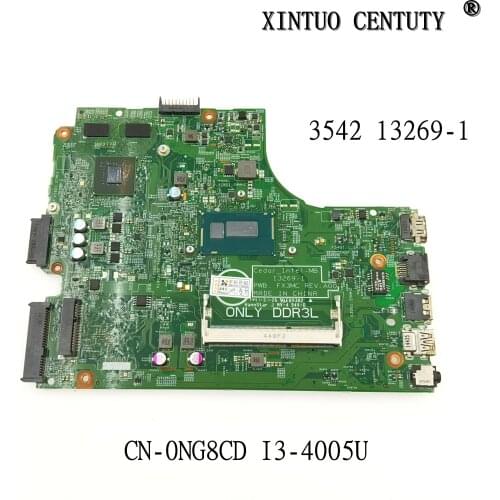 NOKOTION For Dell Inspiron 3542 laptop motherboard CN-0NG8CD 0NG8CD NG8CD 13269-1 I3-4005U CPU 820M GPU DDR3L