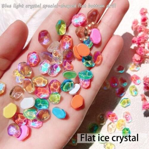 New 3D Nail Art Decorations Flat Rhinestones Alien Unreal Color Mocha Water beads Shiny crystal Glass Beads Manicure Decoration