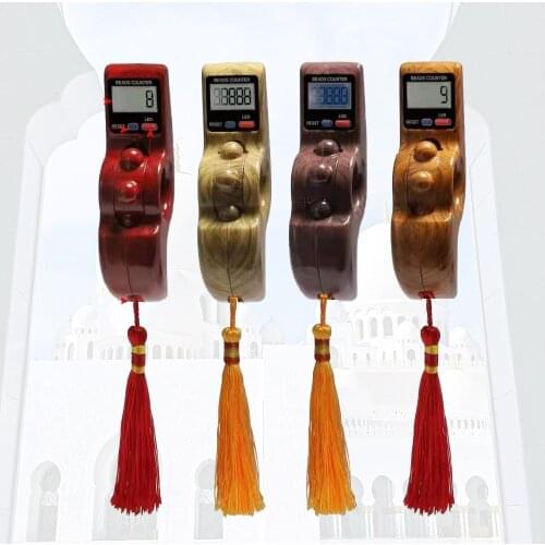 Updated Beads Tally Counter with Blue LED light Battery easy Replaceable Digital Tasbih for prayer