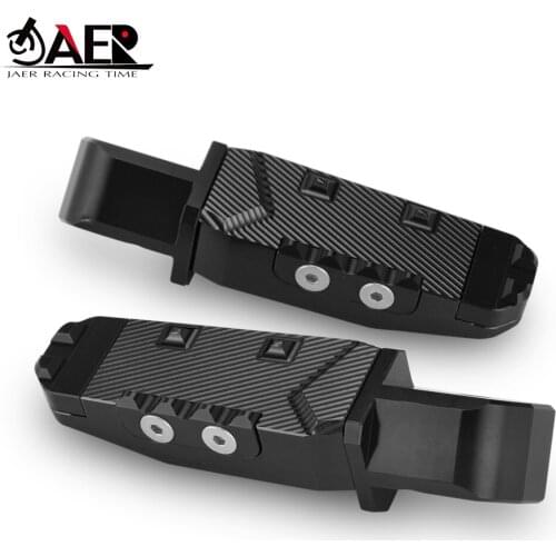 JAER Motorcycle Foot Rests Pedals Footrest Footpeg Passenger Pegs for Kawasaki ZX14R ZZR1400 ZX10R ZX6R 636 ZX9R ZX12R GTR1400