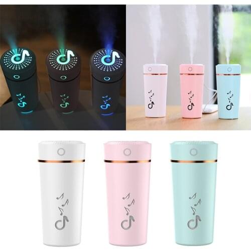 Portable Desktop Cup Air Humidifier Home Office Car 200ml 5H Colorful Atmosphere LED Light USB Rechargeable Mini Air Humidifier