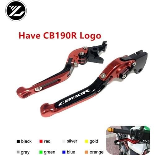 With CB190R Logo for HONDA CB 190 R 2015-2017 Motorcycle Adjustable Ropes Cables Lever Moto Clutch Brake Levers