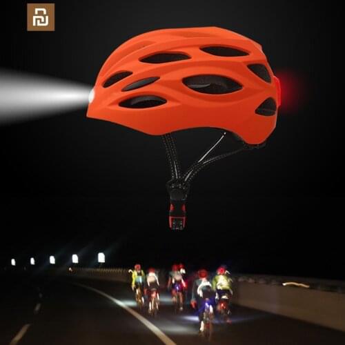 Youpin Front and rear lighted helmets with LED lights for electric bicycles, road bikes, helmets, cycling helmets