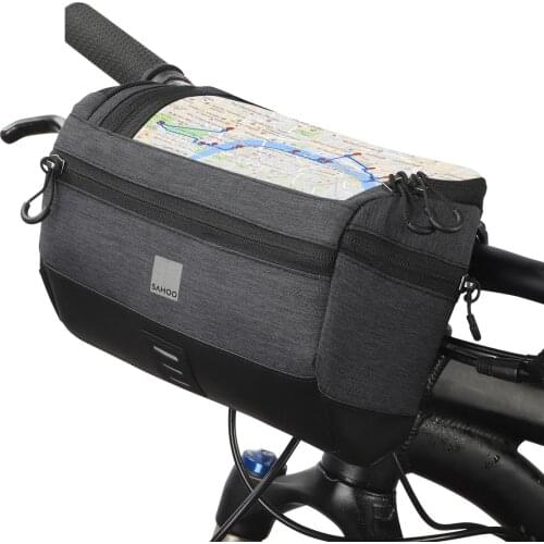 Touch screen Cycling Bike Bicycle Map Sleeve Handlebar Bag Pack Pannier Basket Phone Camera
