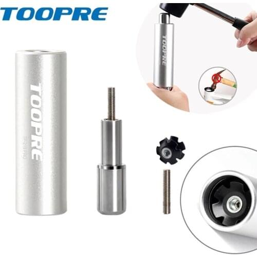 TOOPRE Bike Threadless Headset Star Nut Install Tool Expansion Sleeve Setting Installer Driver Fit For 1 1/8" 28.6 Fork Steerer