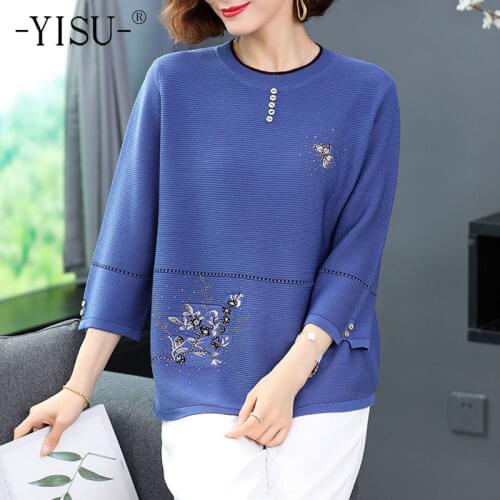 YISU Womens clothing Sweater Spring O-Neck Simple Knitted Pullover Long sleeve Thin Sweater Female Casual Loose Jumper