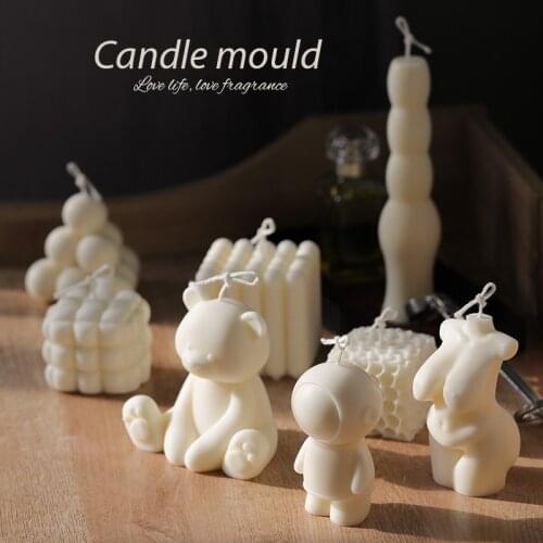 Incense candle silicone mold baking chocolate ornament mold cake jelly pudding mold Home decoration Handmade tools Art Gift