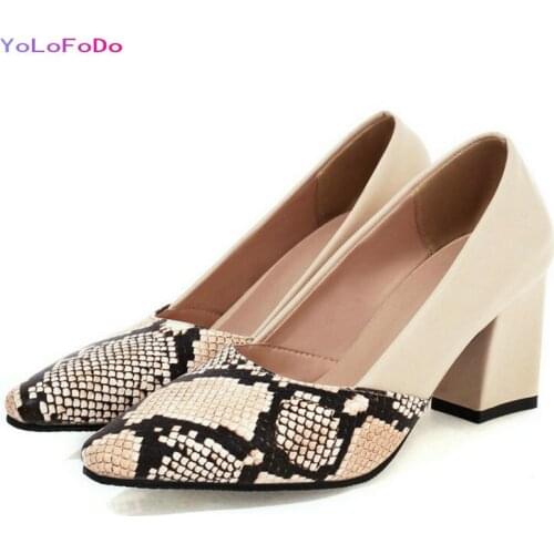 2021 Spring Autumn Women High Heel Shoes PU Leather Ladies Square High Heel Shoes Shallow Pointed Toe Women Pumps Black Beige