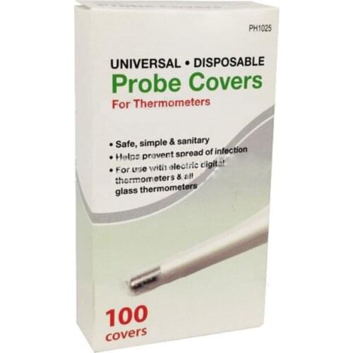 100Pcs Disposable Digital Thermometer Probe Covers Sleeve for Oral Armpit Rectal